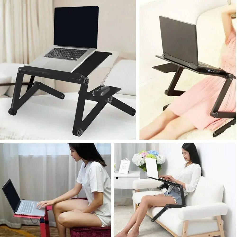 Adjustable Laptop Table With 2 Cooling Fans
