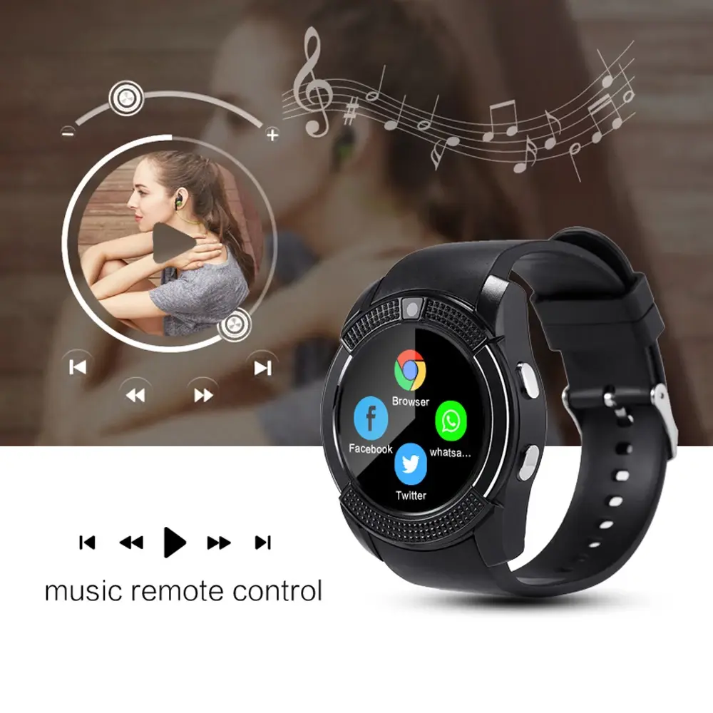 V8 Bluetooth Touch Screen Smart Watch