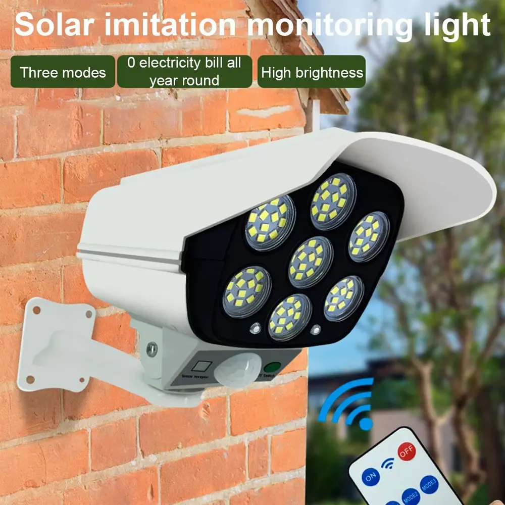 Solar Motion Sensor Security Dummy Camera