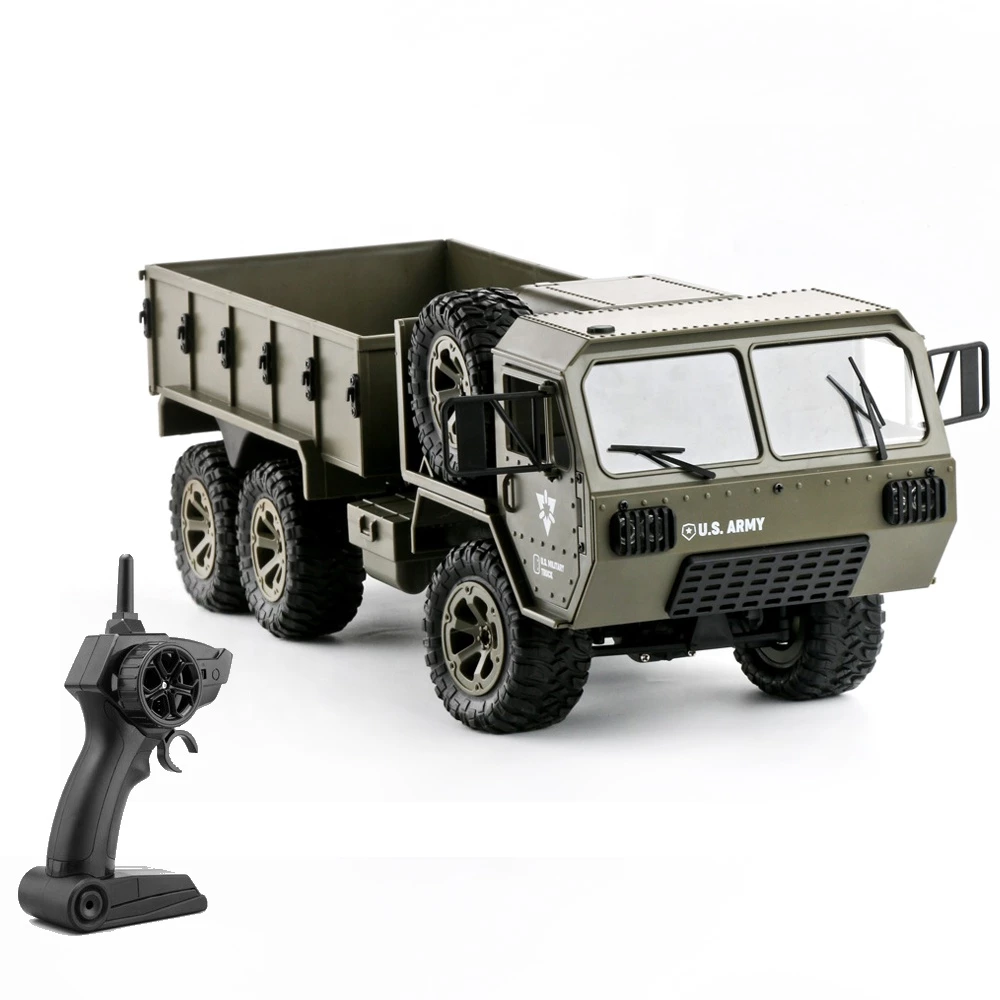 RC Military Truck, 1:12 Scale 2.4G 6WD Heavy Off-Road Vehicle Toy